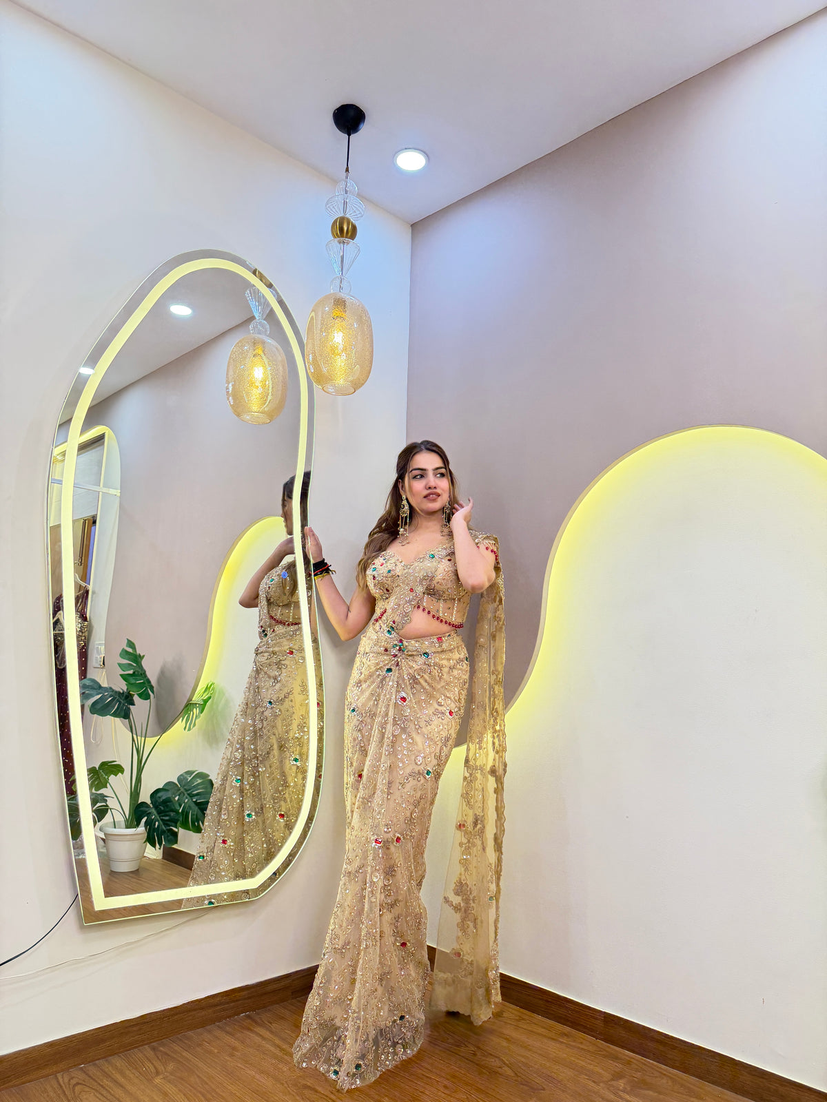 E796 PREMIUM DRAPE SAREE