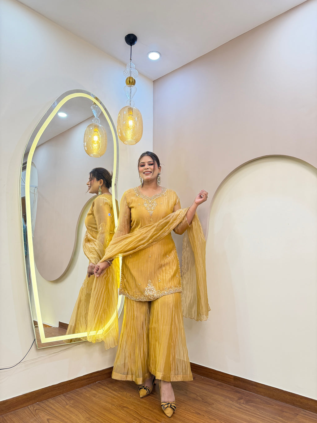 E137 3PC SHARARA SUIT