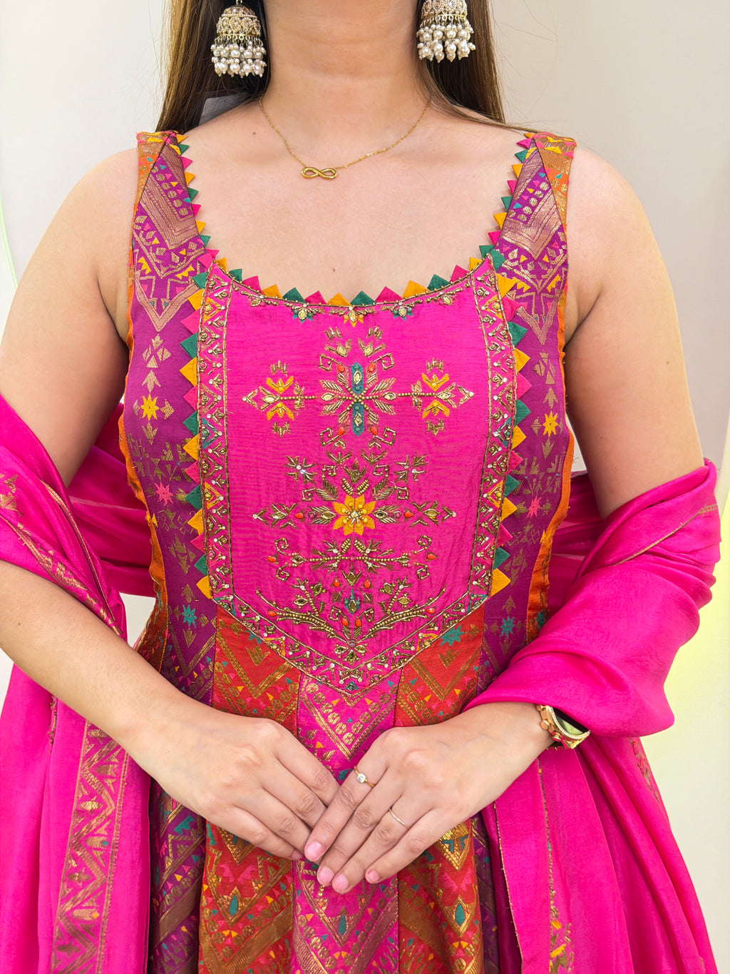 E380 3PC ANARKALI
