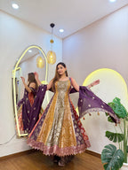 E812 3PC ANARKALI SUIT