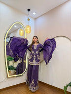 E398 AARFA REGAL SHARARA SUIT