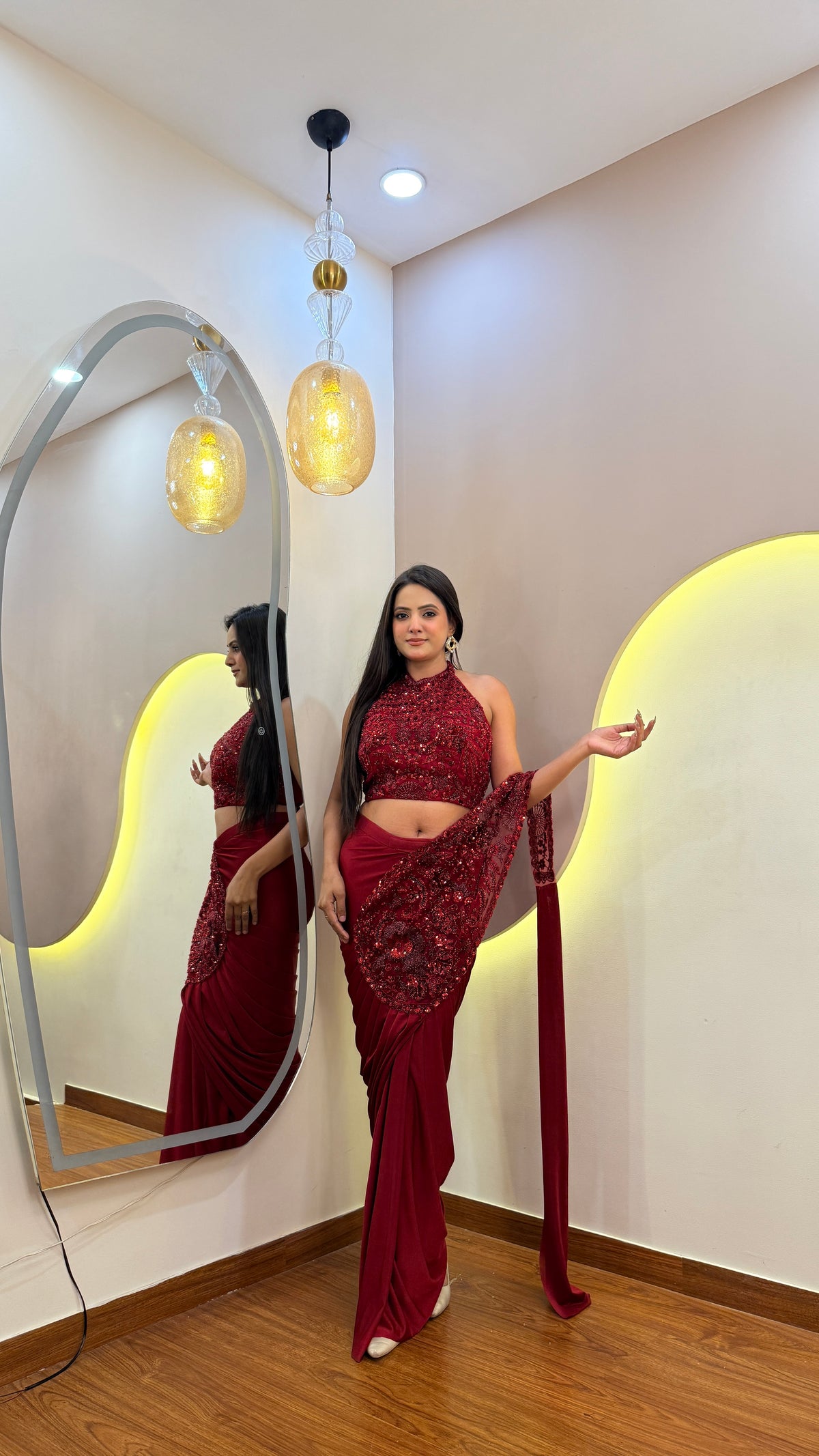 F124 PRE DRAPE SAREE