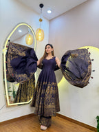 E878 3PC ANARKALI SUIT