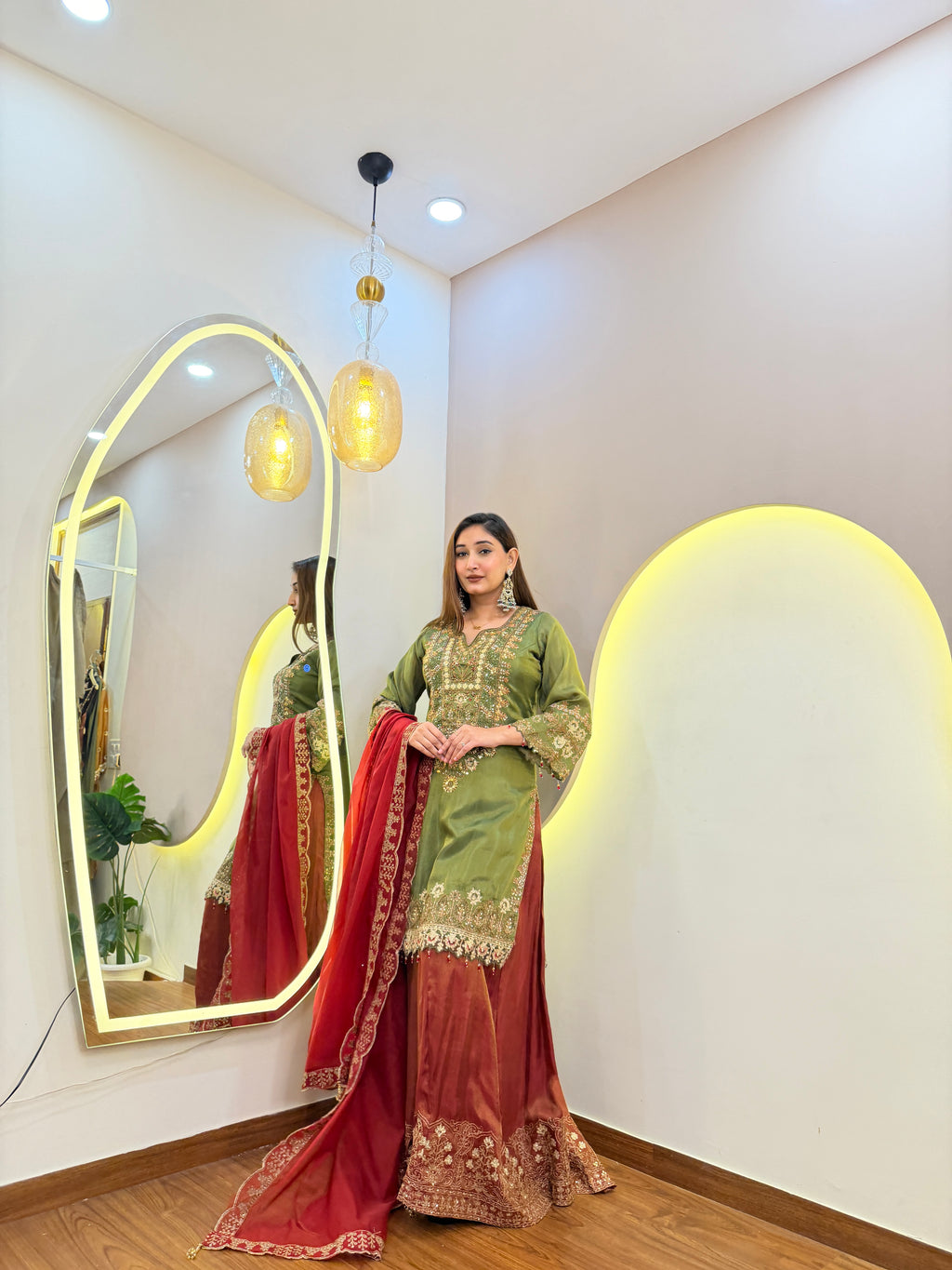 E636 3PC SHARARA SUIT