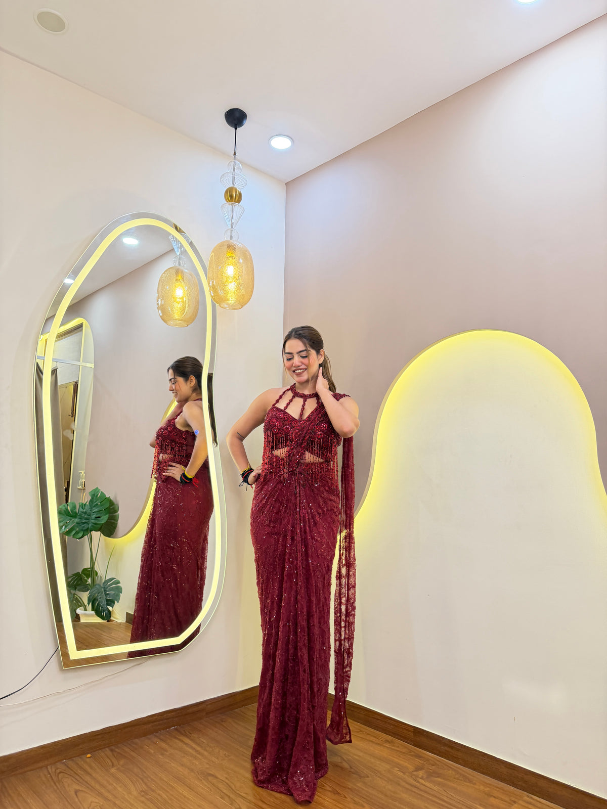 E735 PREMIUM DRAPE SAREE