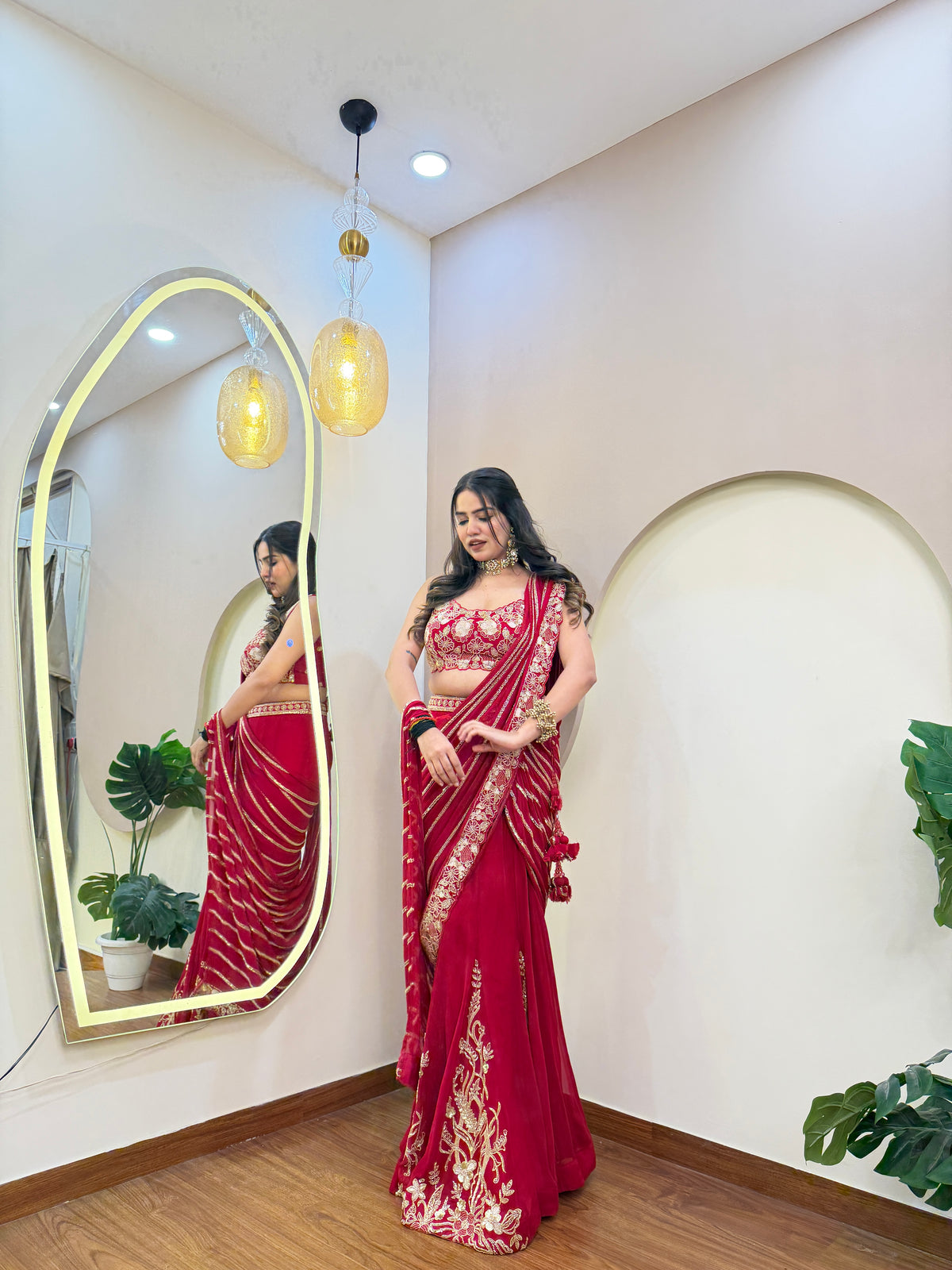 E175 KARWA SPECIAL LANCHA SAREE