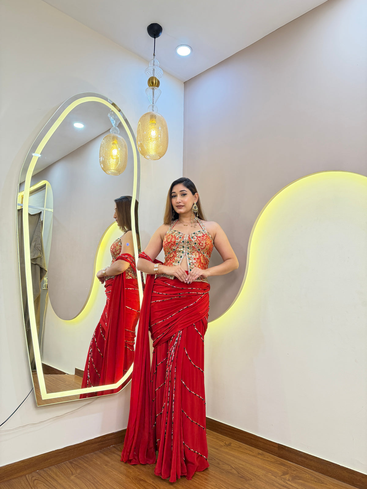 F61 PREMIUM PRE DRAPE SAREE