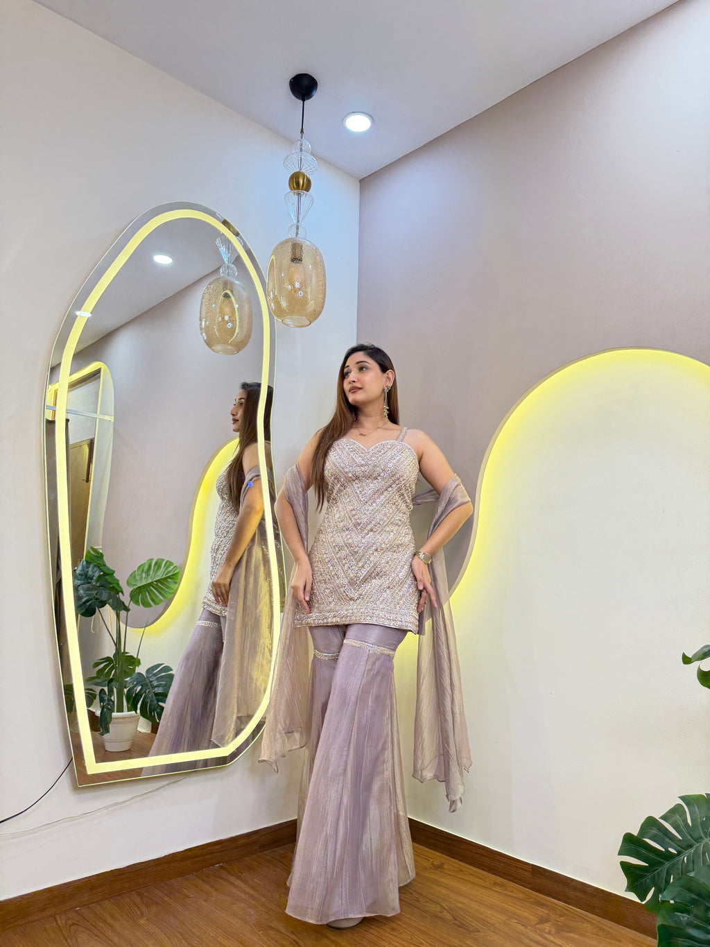 E753 3PC SHARARA SUIT