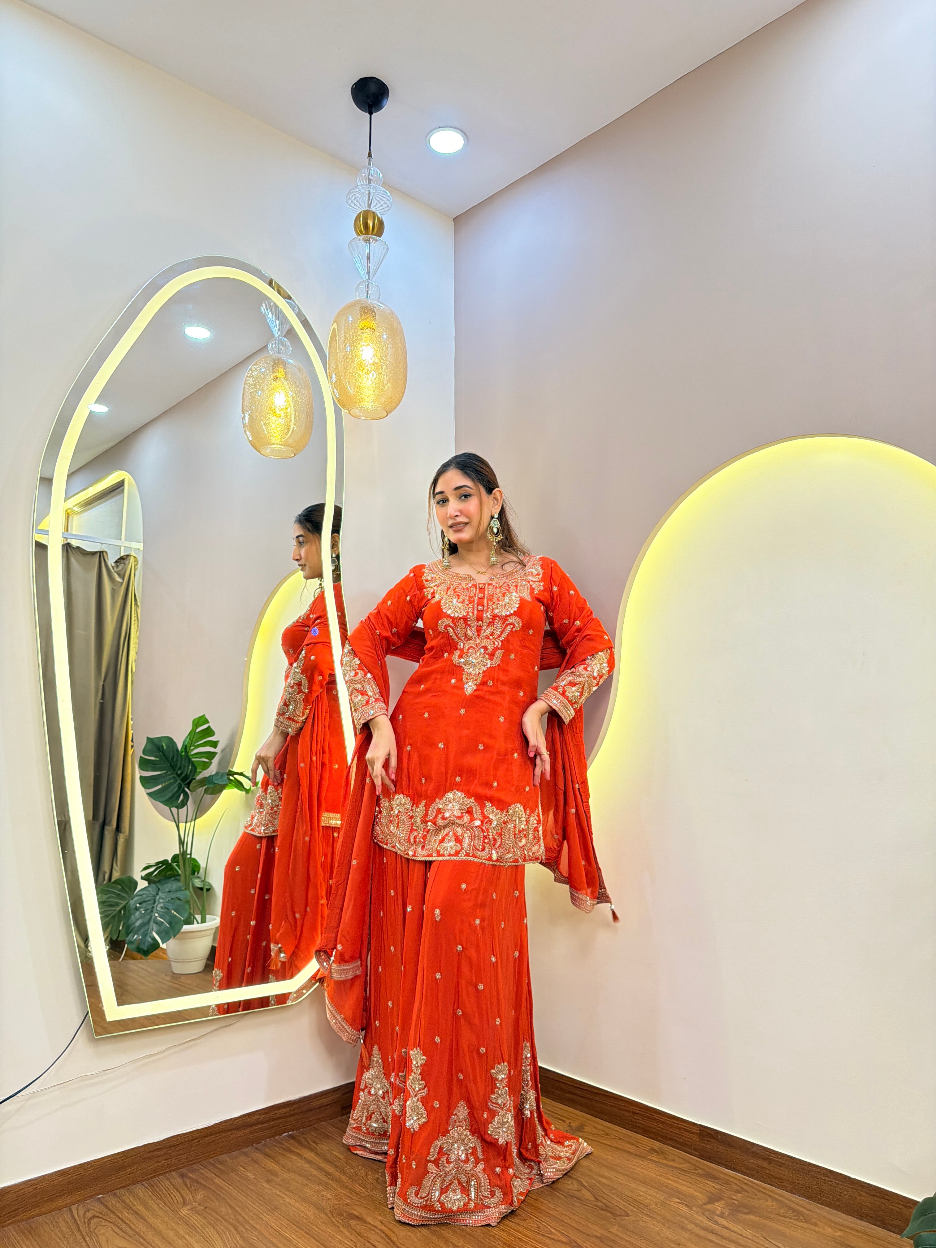 E521 3PC SHARARA SUIT