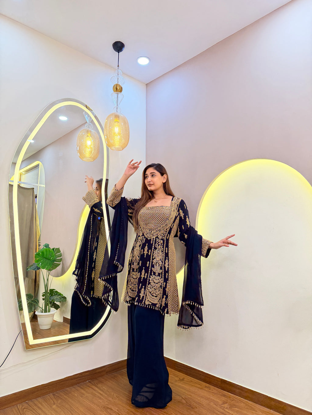E360 4PC SHARARA SUIT