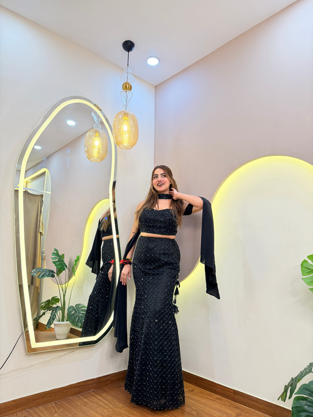 E675 CROP TOP SKIRT
