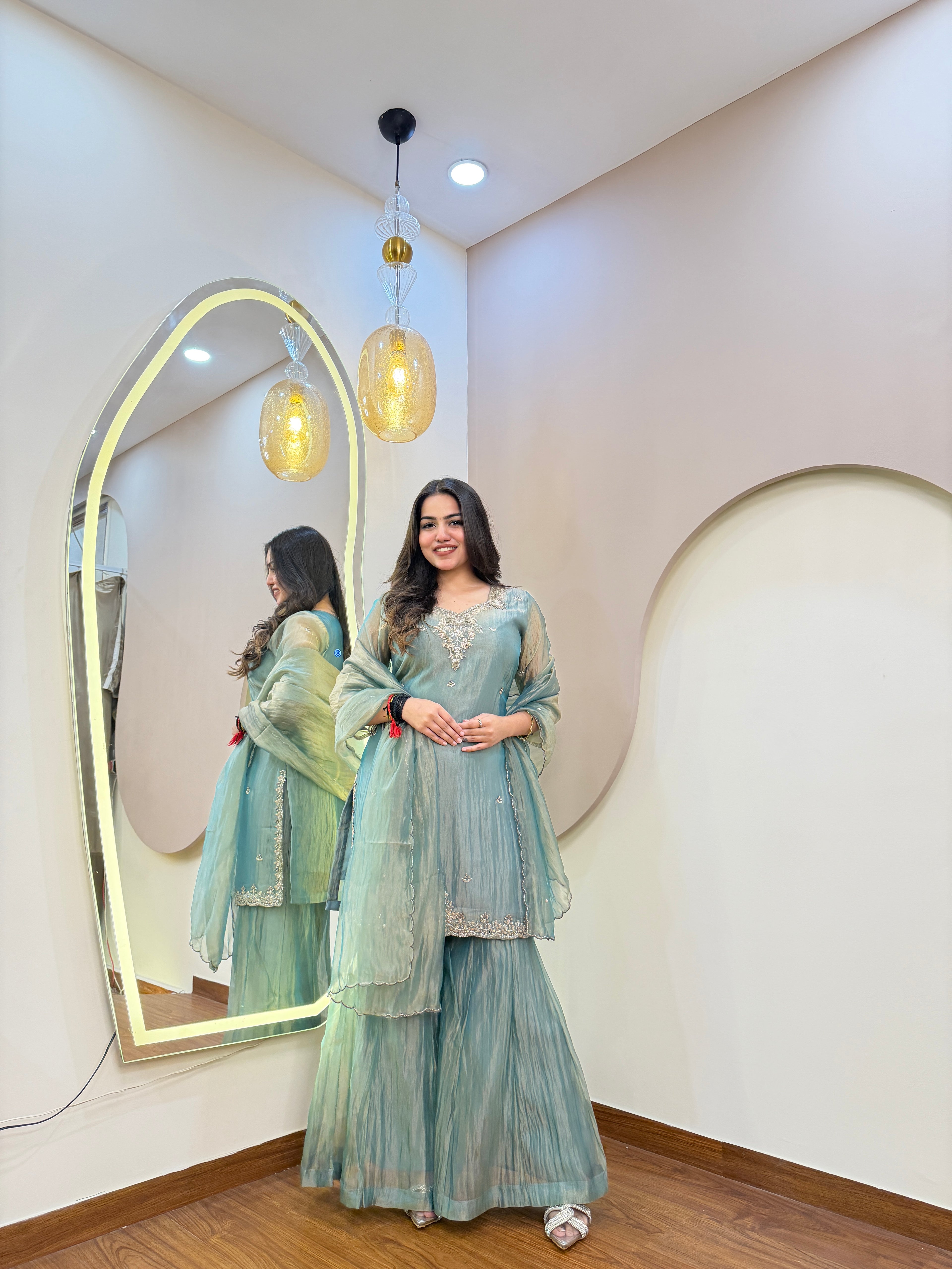 E137 3PC SHARARA SUIT