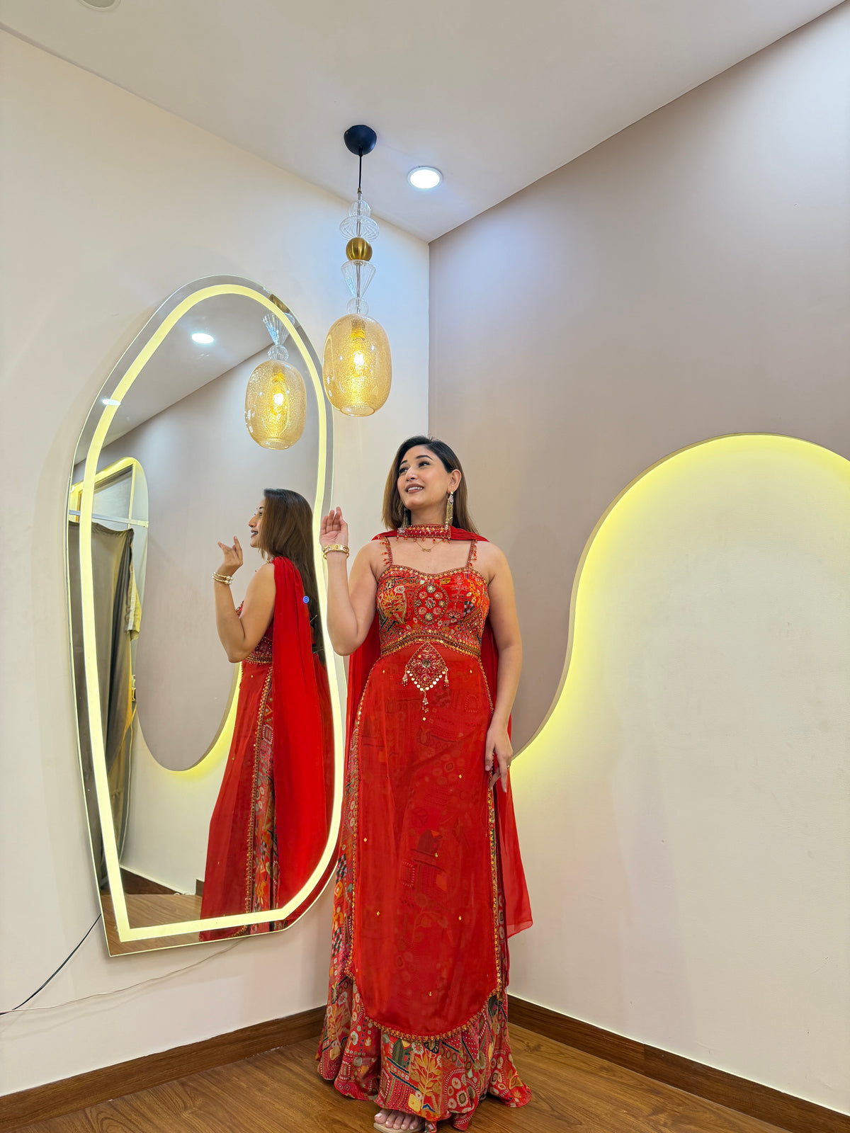 F69 3PC SHARARA SUIT