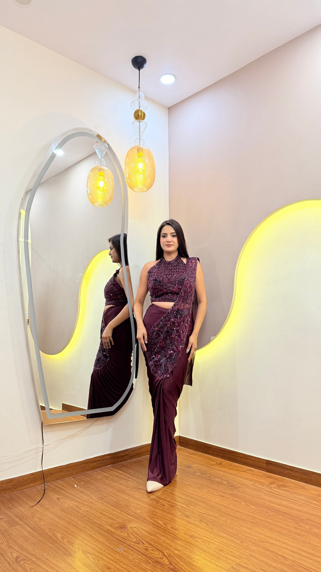 F124 PRE DRAPE SAREE