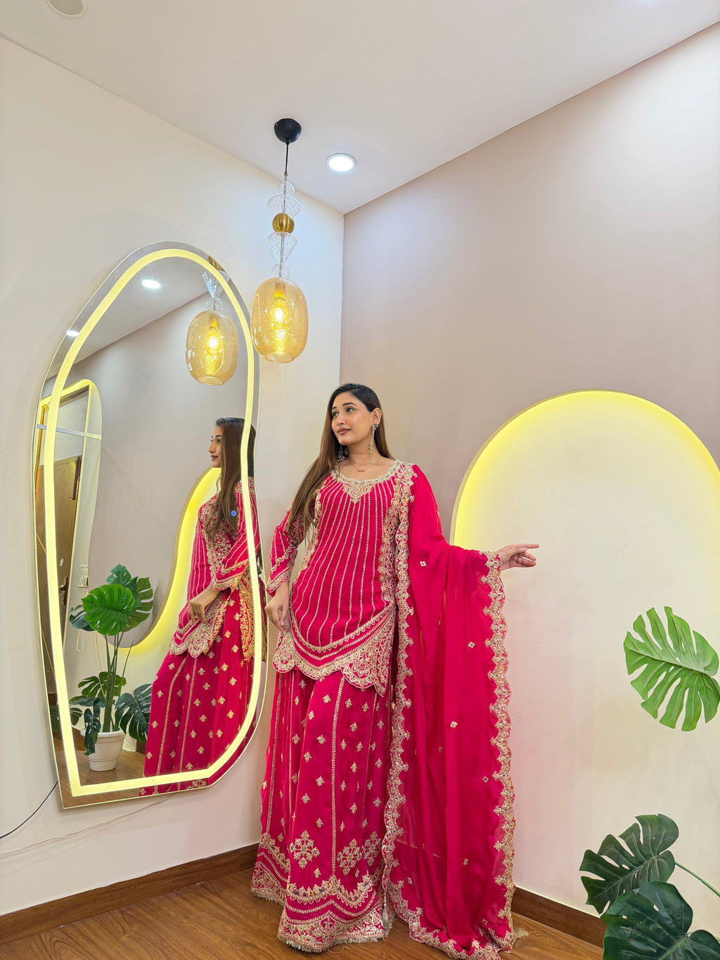 E792 3PC SHARARA SUIT