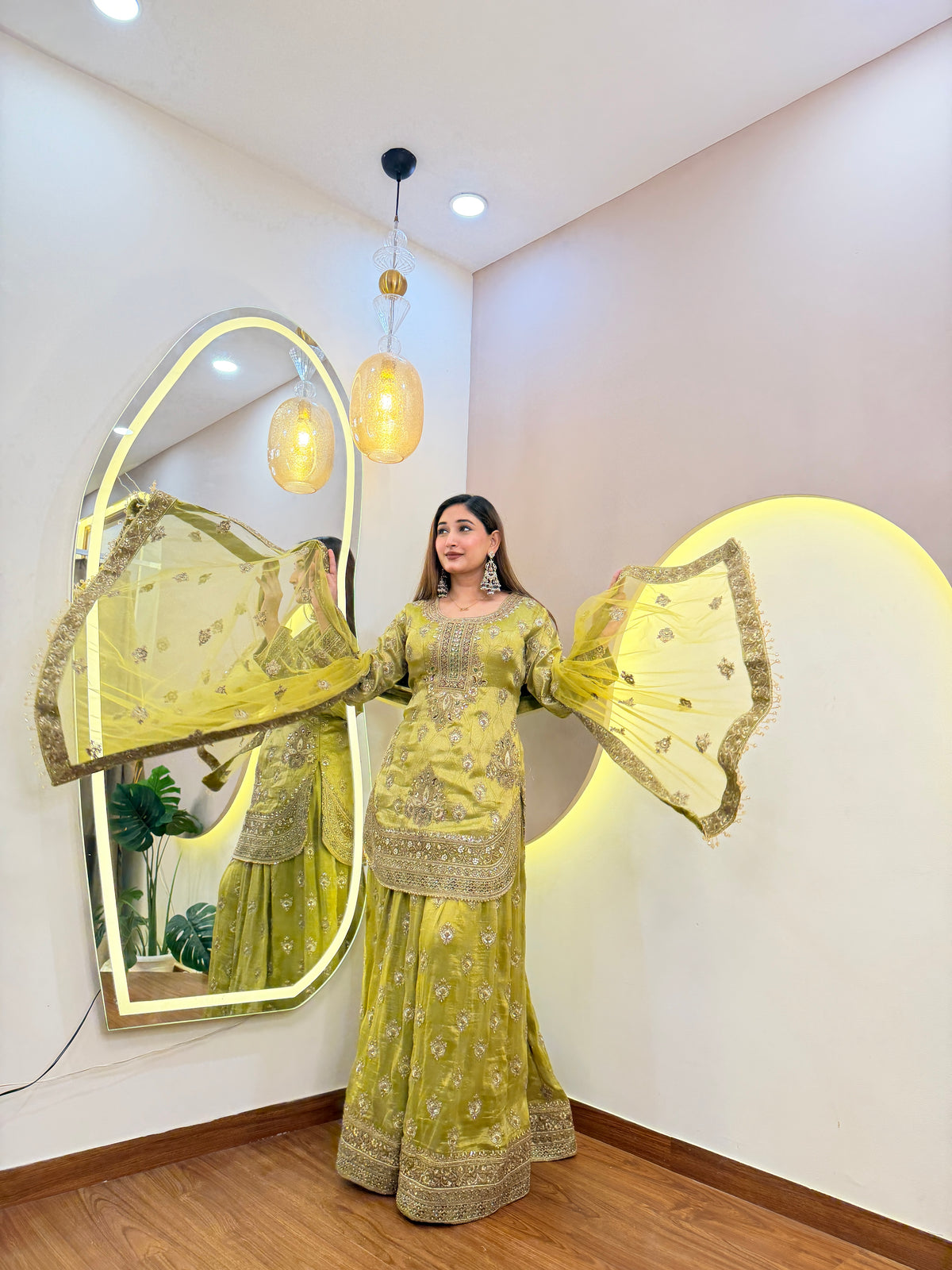 E653 3PC SHARARA SUIT