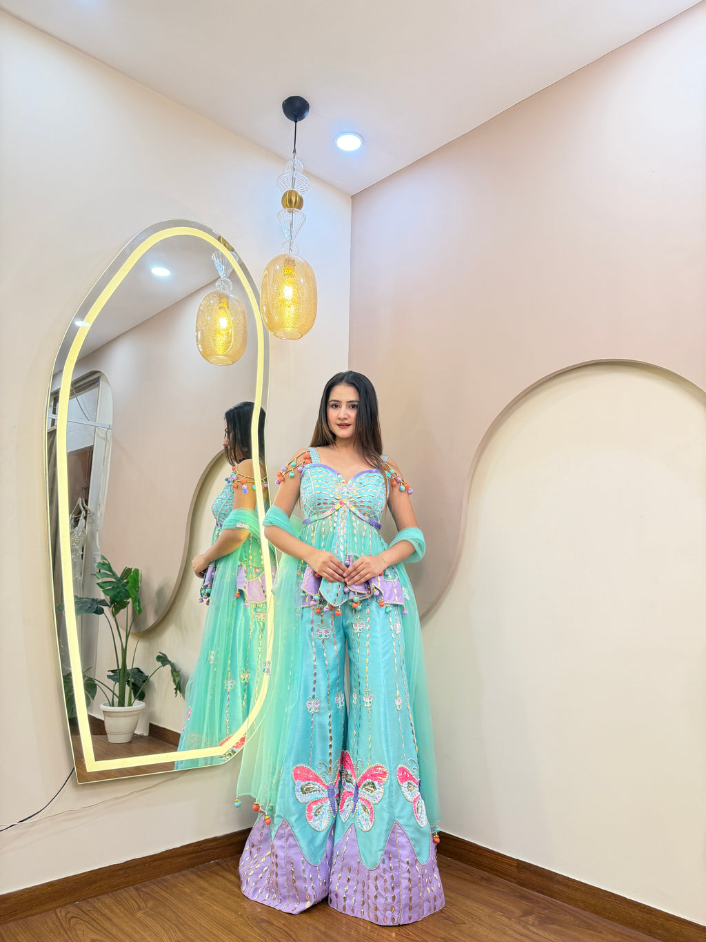 E406 AARFA REGAL SHARARA SET