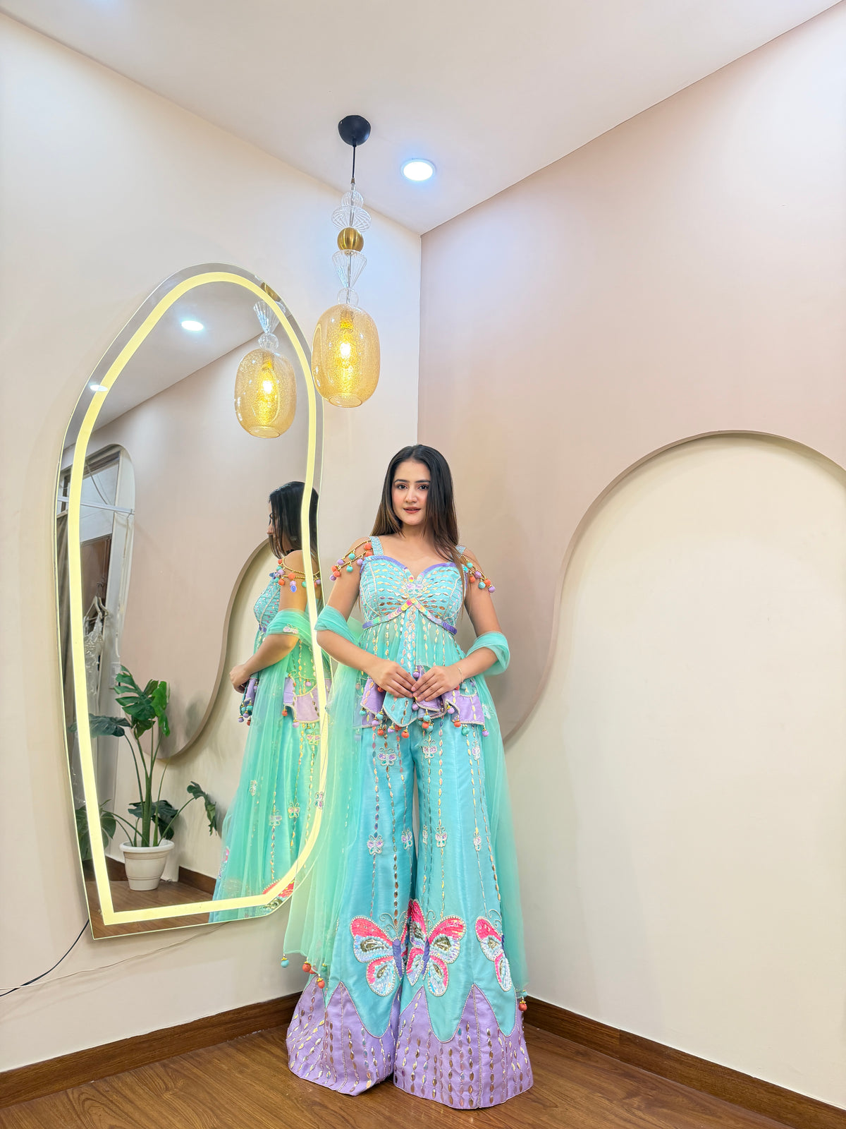 E406 AARFA REGAL SHARARA SET