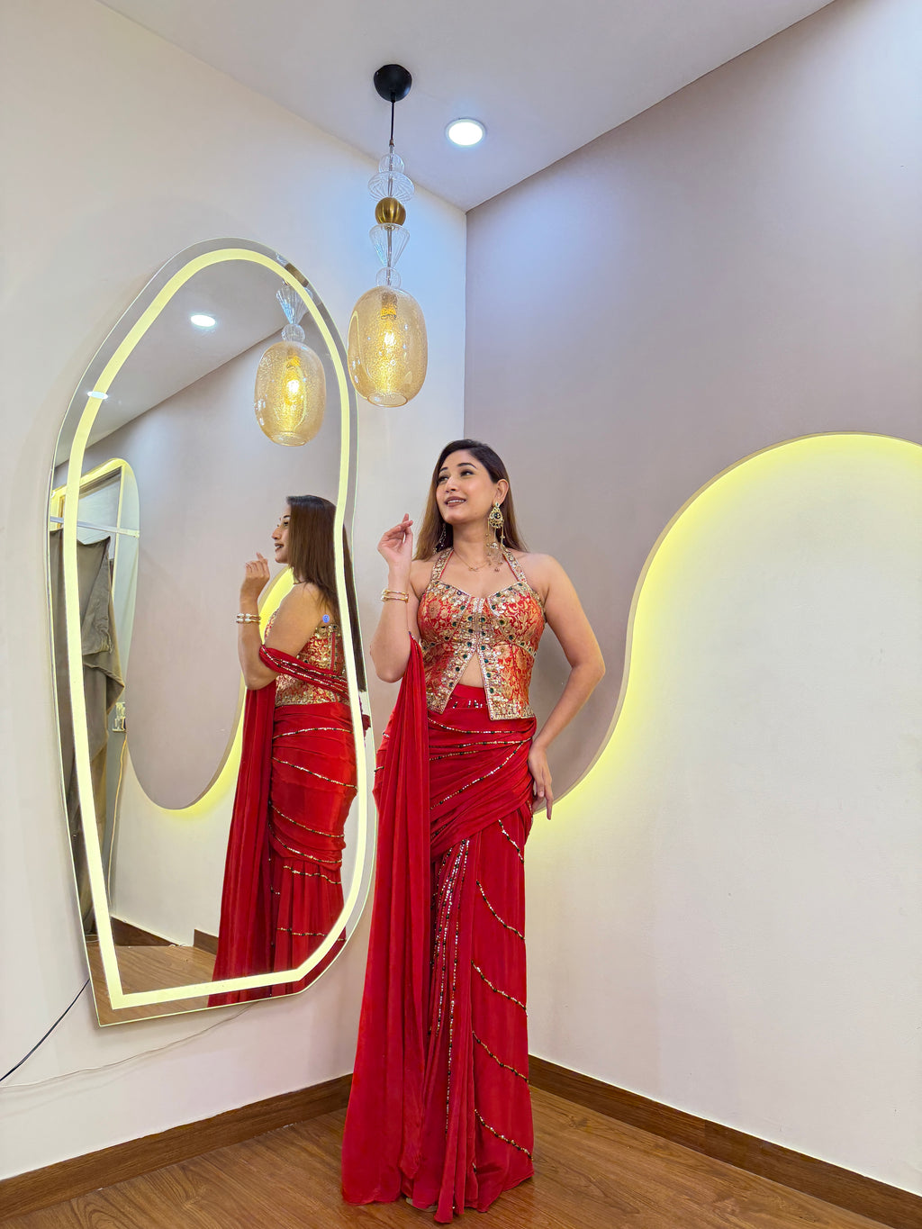 F61 PREMIUM PRE DRAPE SAREE
