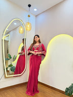 E197 INDO WESTERN SKIRT SET
