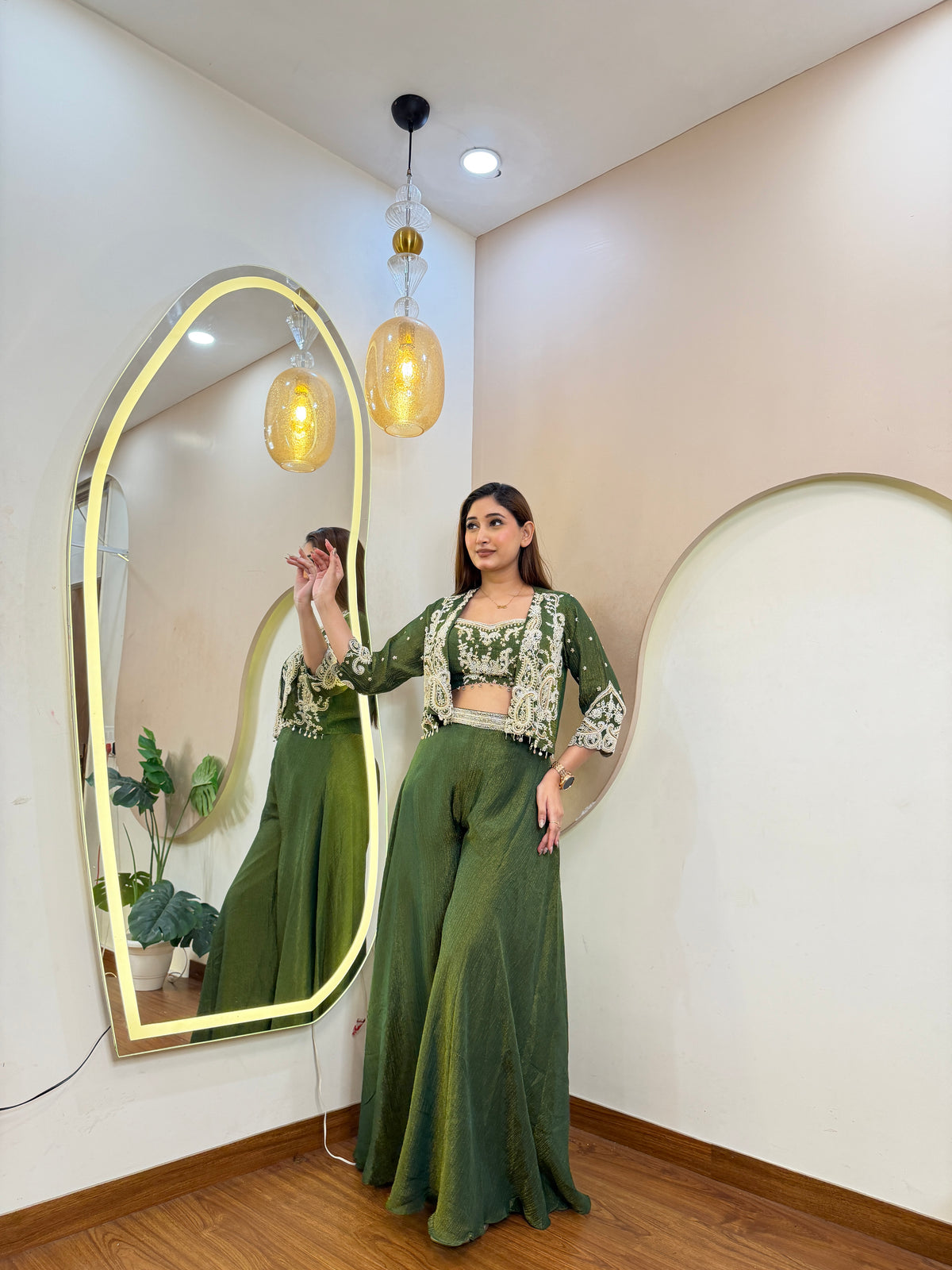 E33 SHARARA SET WITH JACKET