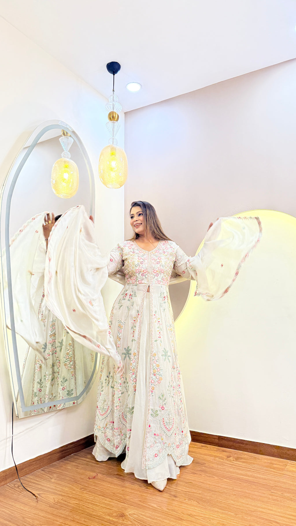 E932 3PC SKIRT ANARKALI SUIT