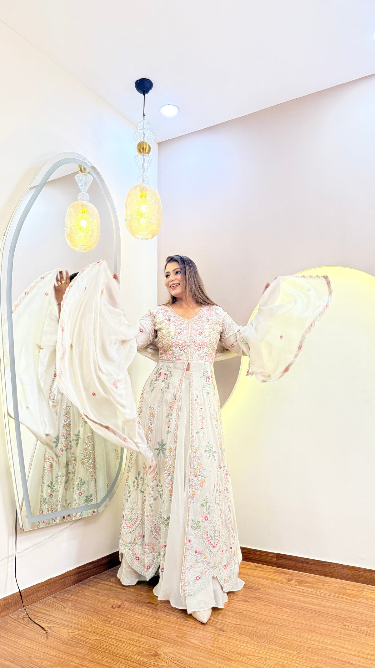 E932 3PC SKIRT ANARKALI SUIT