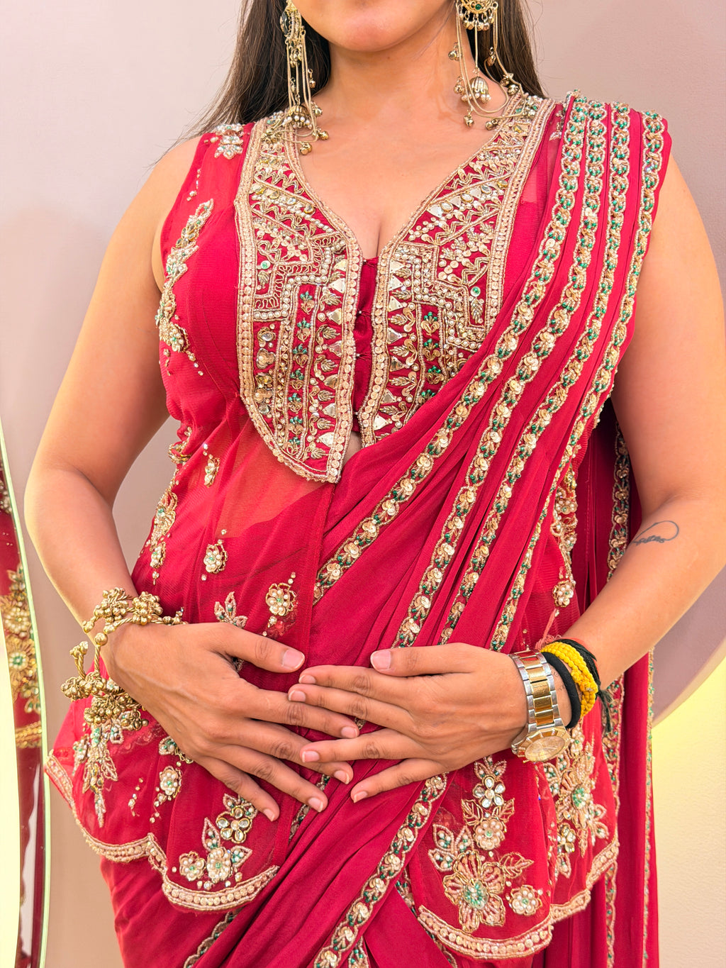 E594 DRAPE SAREE
