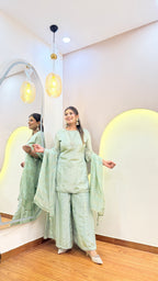 E136 3PC SHARARA SUIT