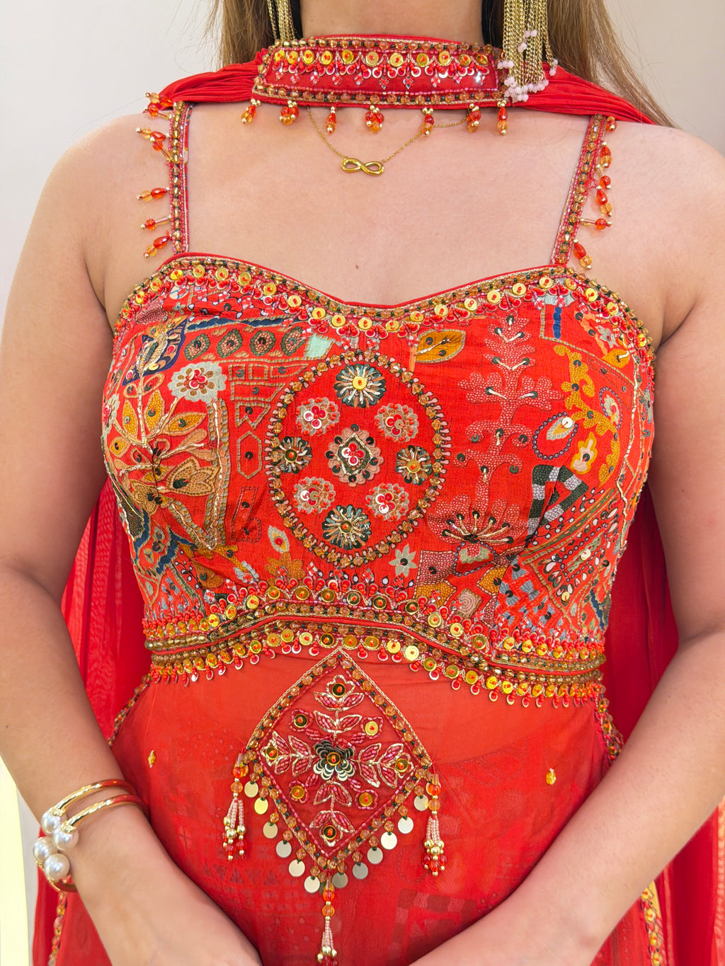 F69 3PC SHARARA SUIT