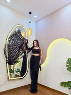 E608 AARFA REGAL DRAPE SAREE