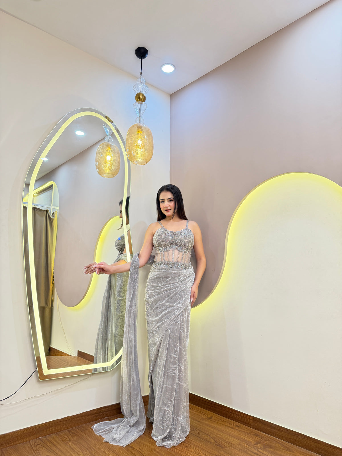 E564 PREMIUM DRAPE SAREE