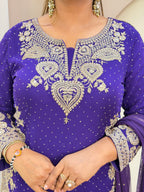 E104 3PC SHARARA SUIT