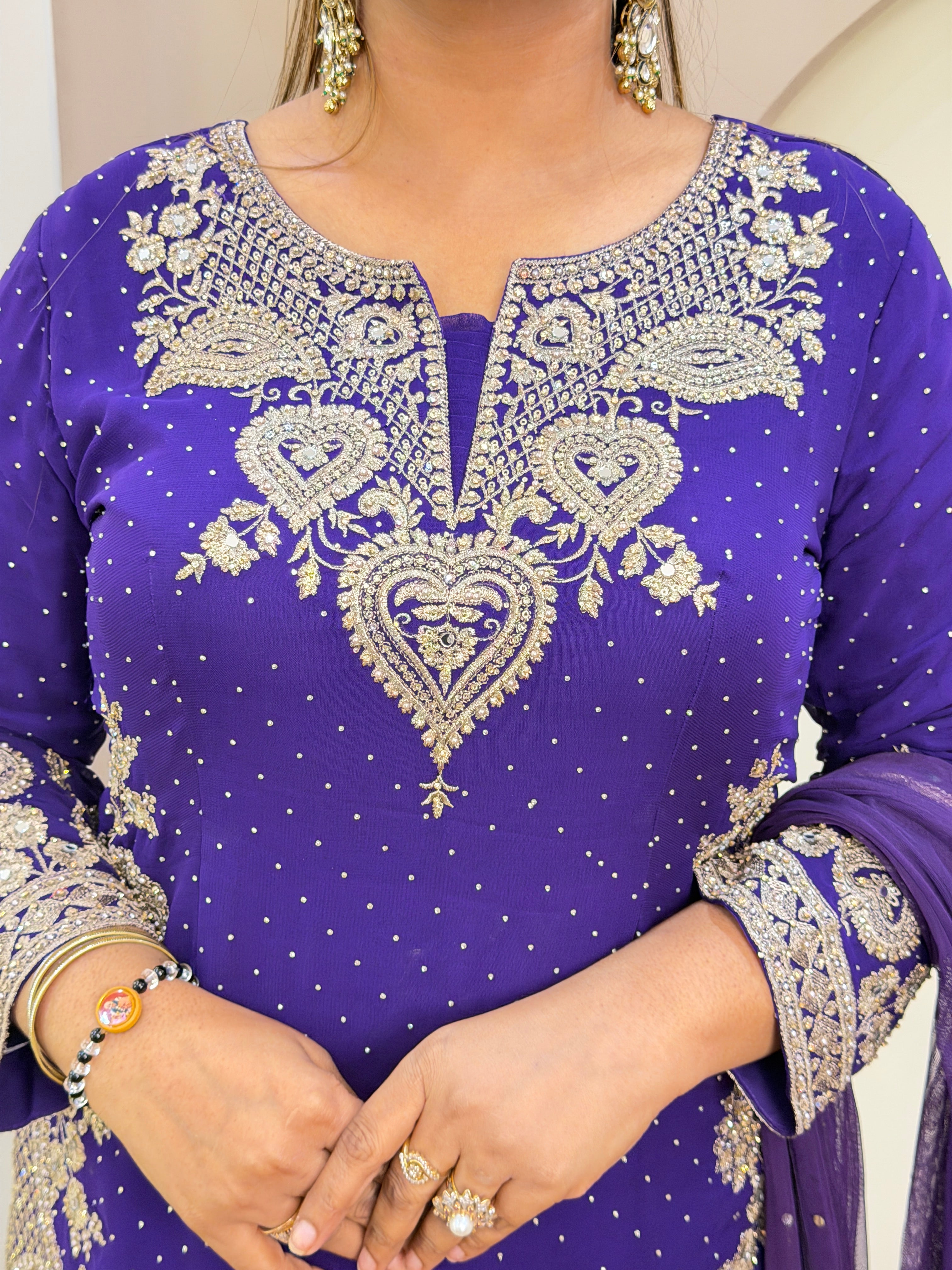 E104 3PC SHARARA SUIT