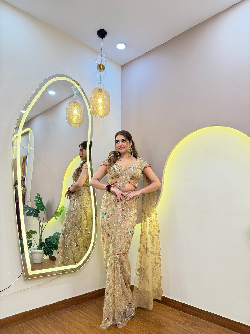 E796 PREMIUM DRAPE SAREE