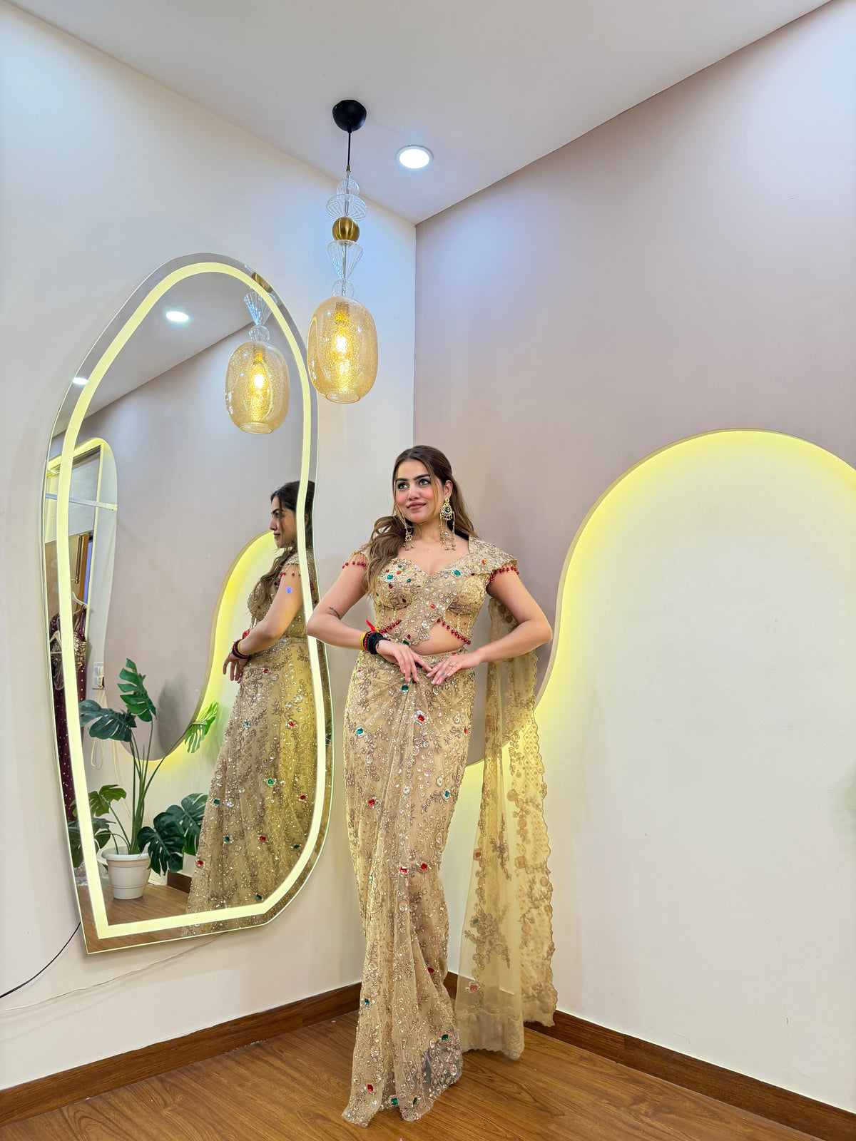 E796 PREMIUM DRAPE SAREE