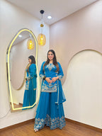 E104 3PC SHARARA SUIT