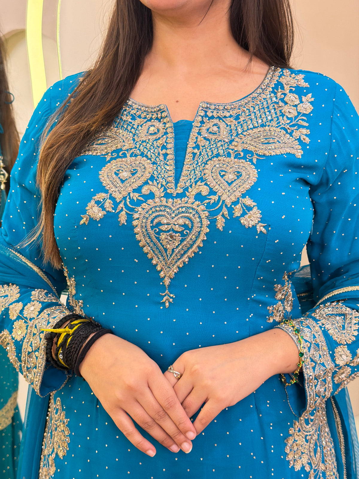 E104 3PC SHARARA SUIT