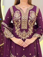E404 3PC SHARARA SUIT