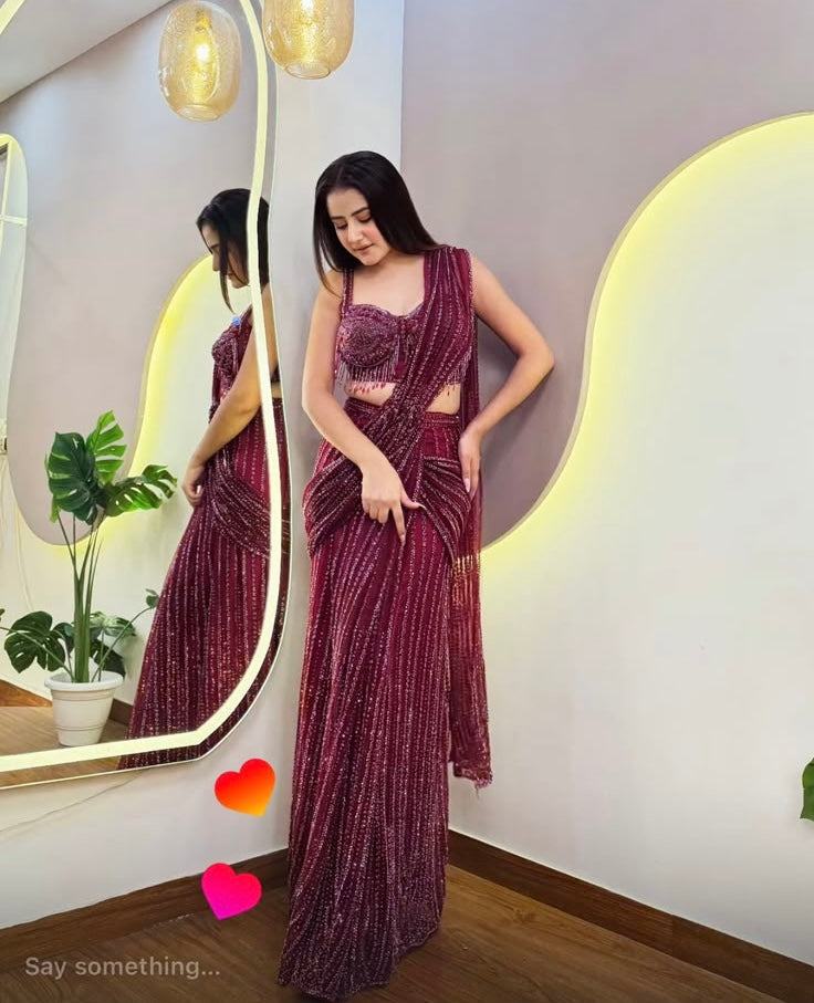 E661 PREMIUM DRAPE SAREE