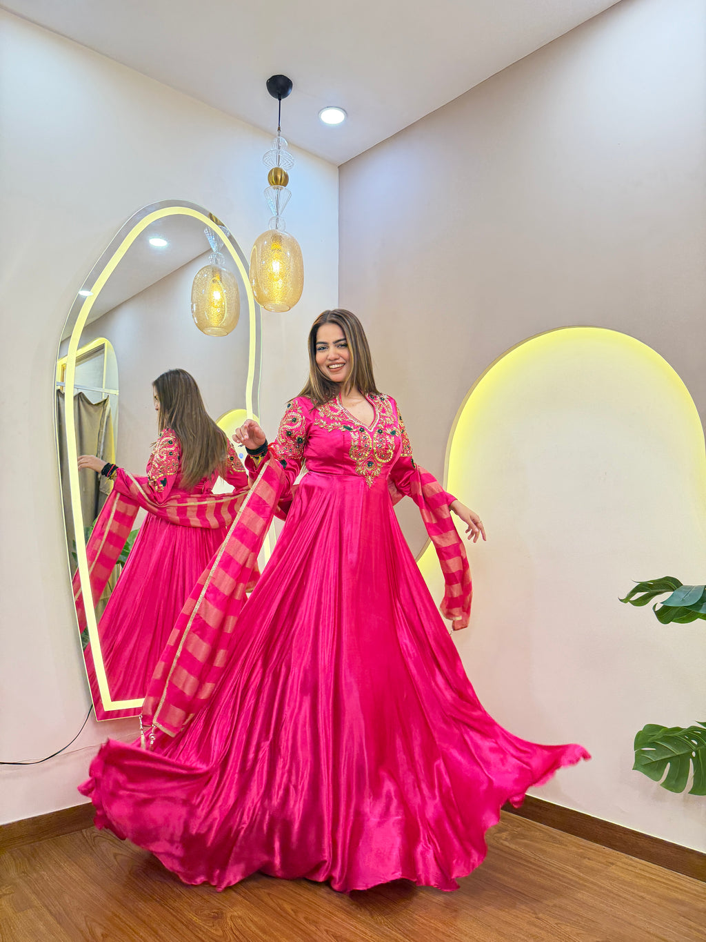 E581 ANARKALI GOWN