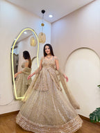 E519 INDO WESTERN PEPLUM LEHENGA