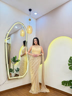 E609 AARFA REGAL DRAPE SAREE
