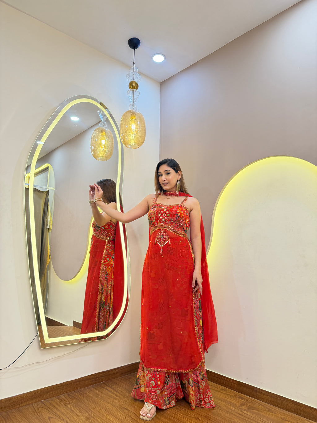 F69 3PC SHARARA SUIT