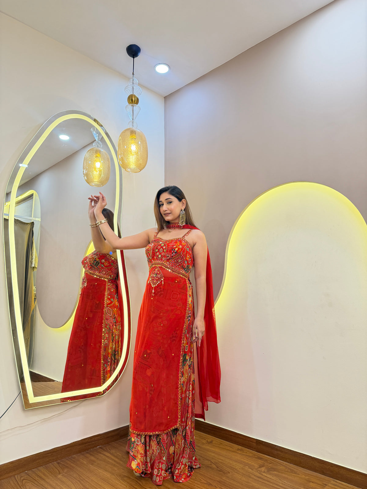 F69 3PC SHARARA SUIT