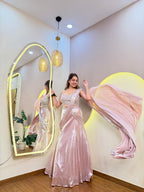 E751 DRAPE LEHENGA SAREE