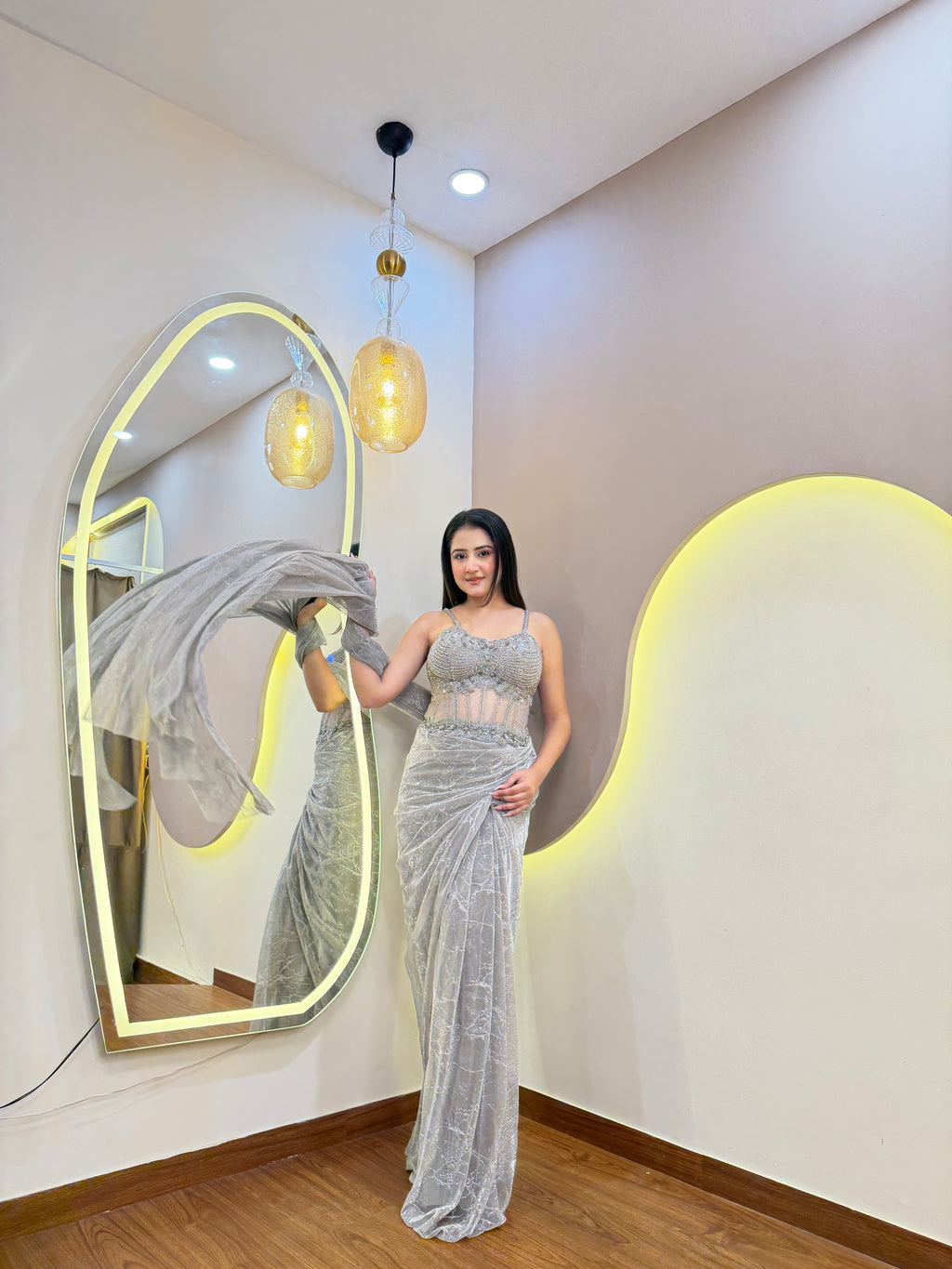 E564 PREMIUM DRAPE SAREE
