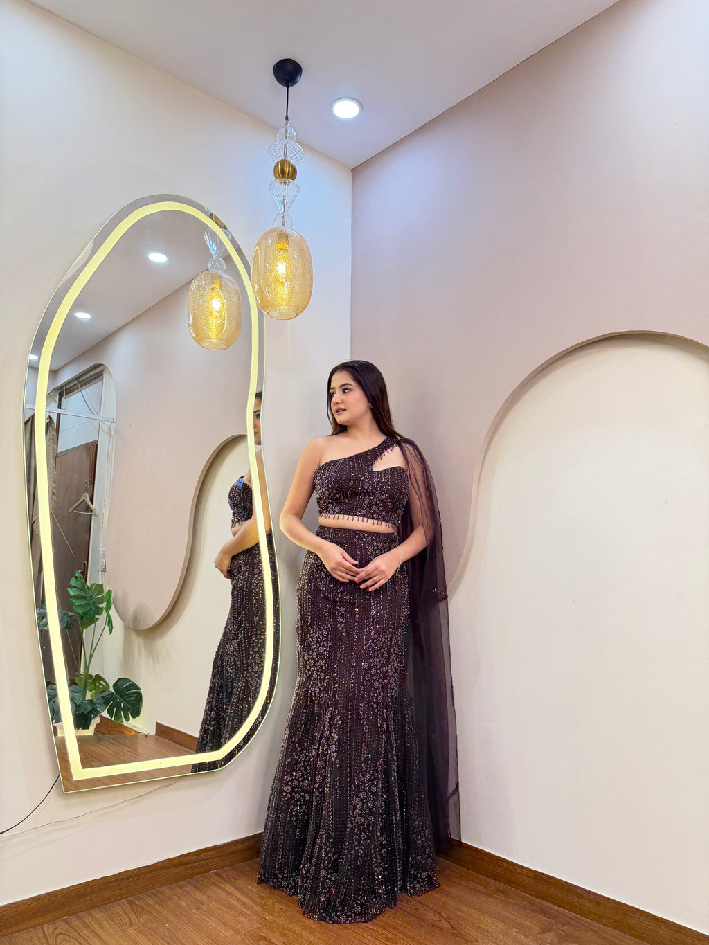 E467 CROP TOP LEHENGA