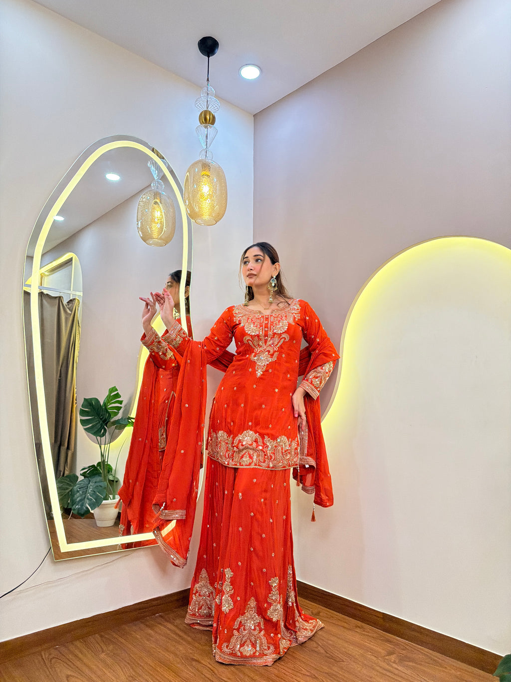 E521 3PC SHARARA SUIT