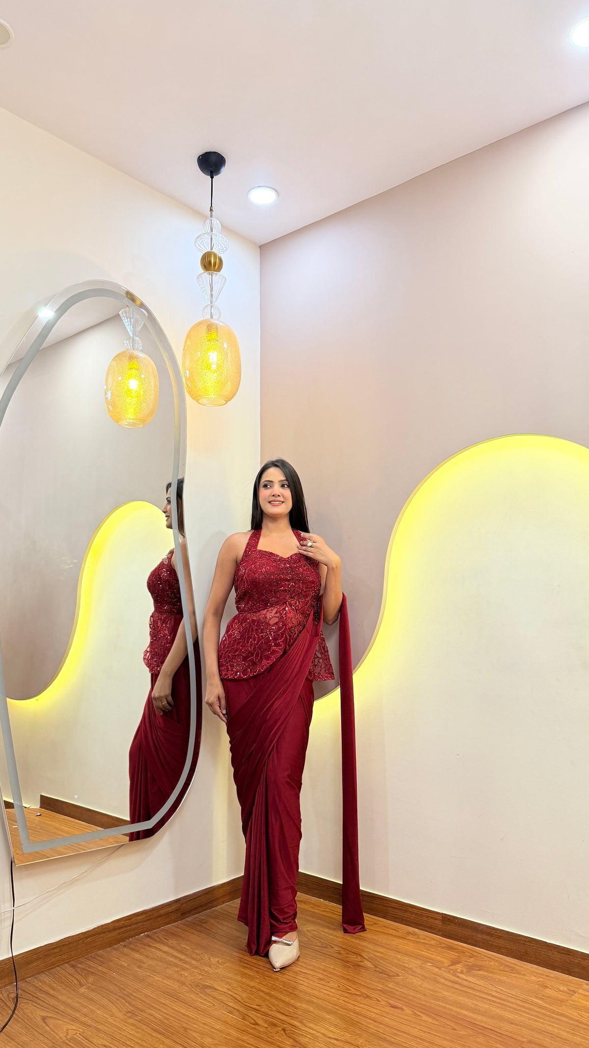F120 PRE DRAPE SAREE